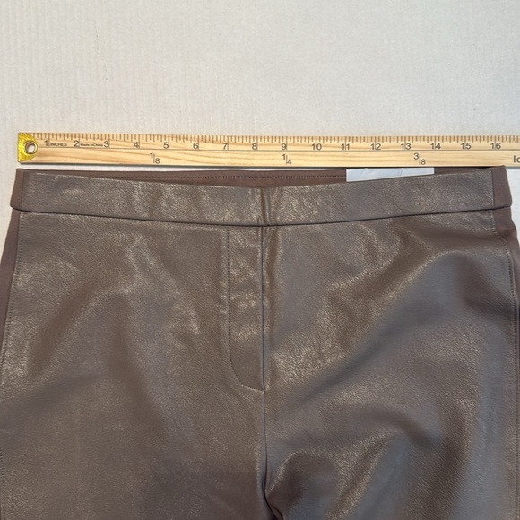 NWT Chico's Tan Faux-Leather Front Ponte Leggings Size L/12 - Picture 6 of 15
